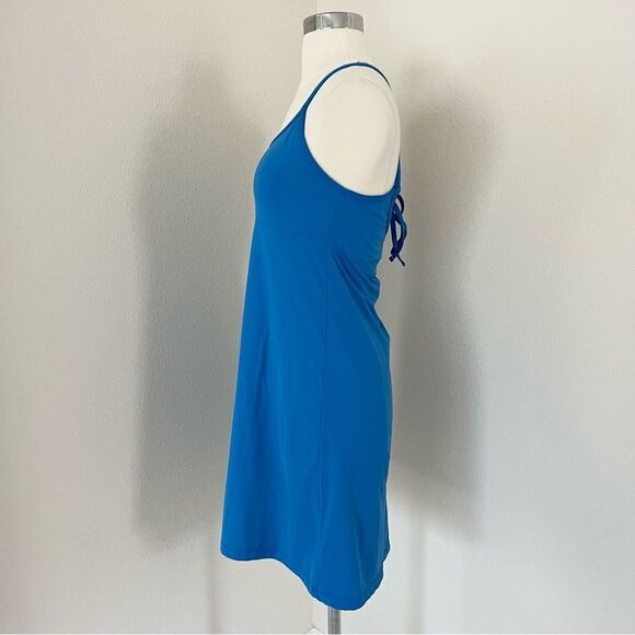 Athleta Swim Stretch Drawstring Athleisure Dress Blue S - Picture 3 of 10